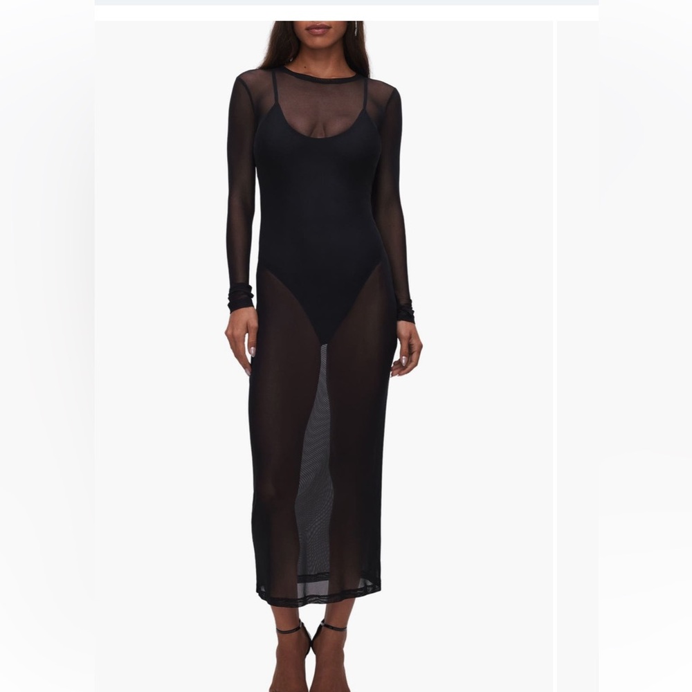 Good American Mesh Swim Maxi Cover Up - Gently Worn Size 2